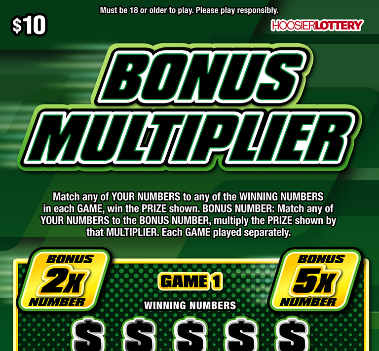BONUS MULTIPLIER ticket