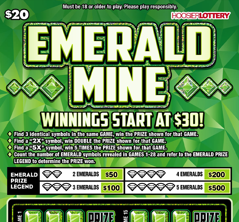 EMERALD MINE ticket