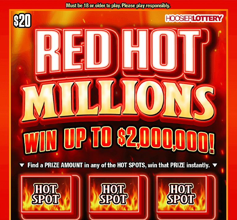 RED HOT MILLIONS ticket